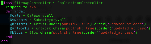 GSC Sitemap Rails Controller