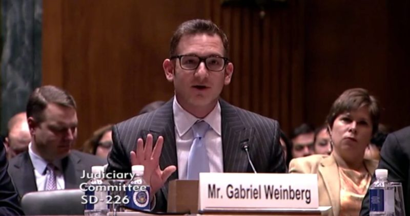 Gabriel Weinberg Duck Duck Go Testimony