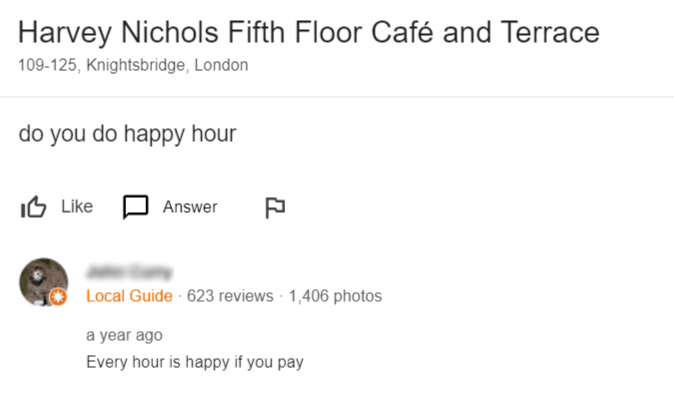 Harvey Nichols Fifth Floor Cafe