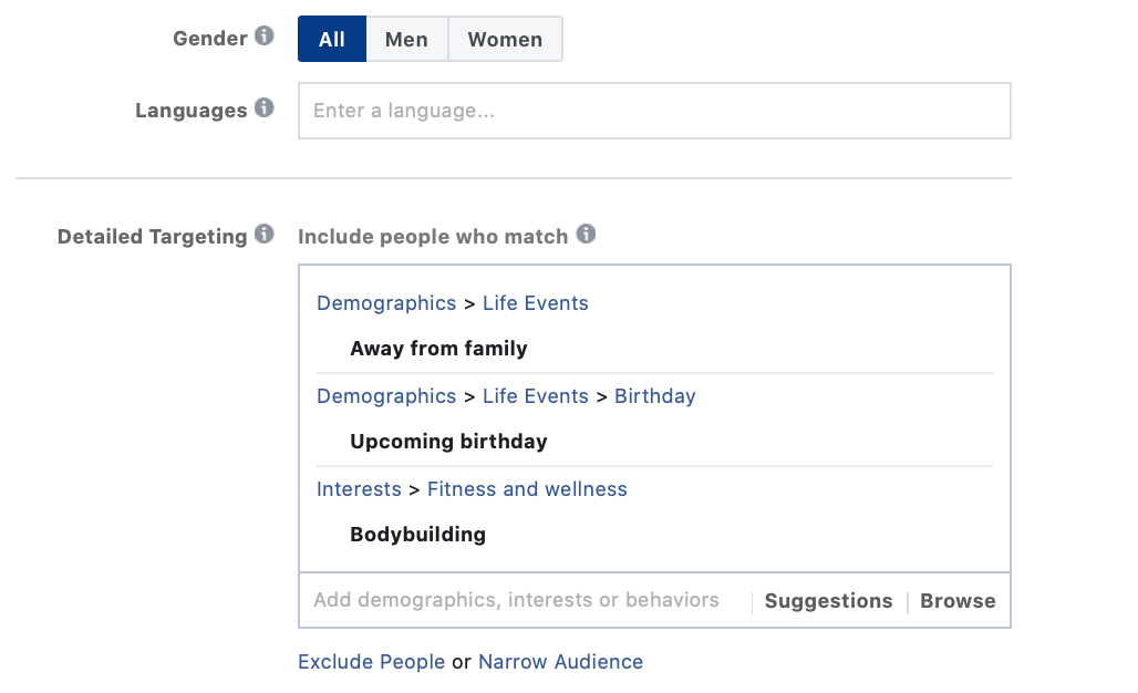 Audience Sizes