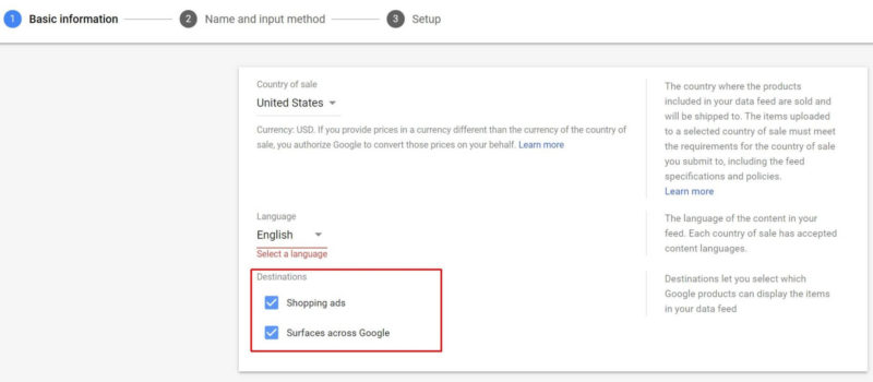 Faq Google Shopping Gmc Feed Destinations