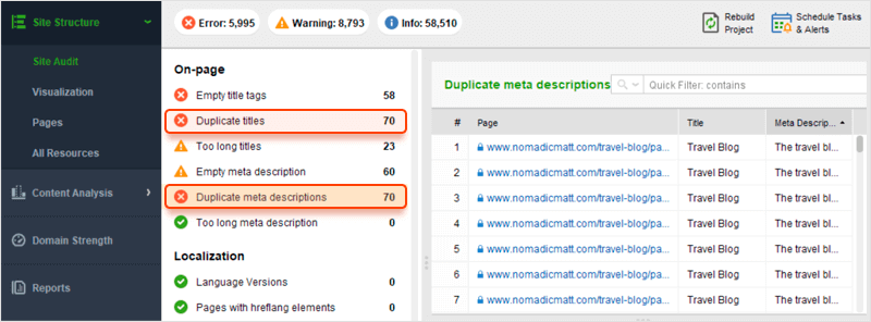 Panda Website Auditor Image2