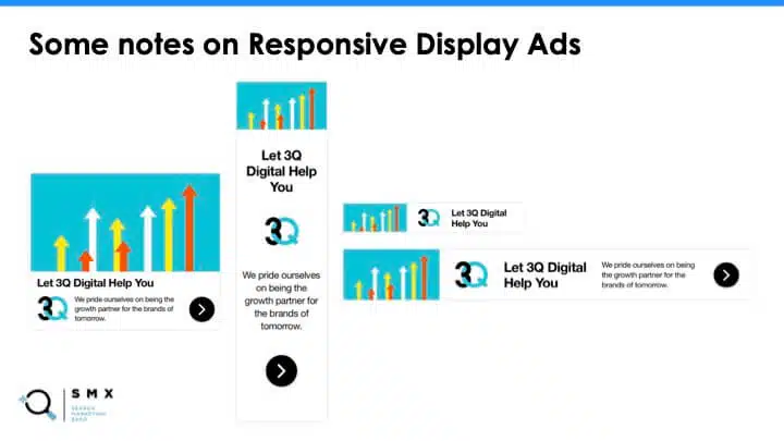 Examples of responsive display ad formats.