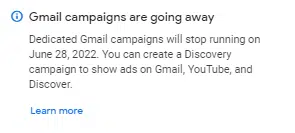 Gmail Campaign Deprecation
