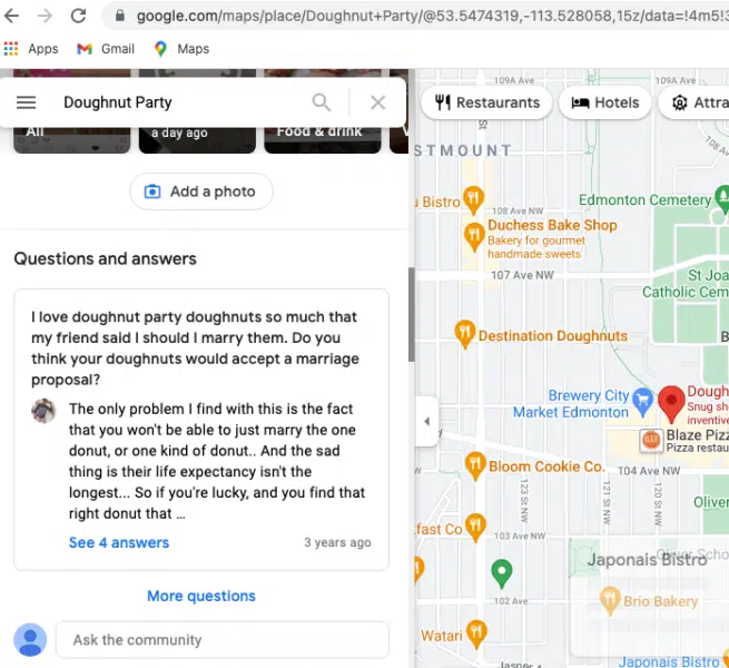 Google Maps Interface With Question Answers 1645127143