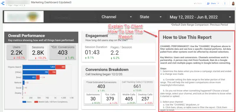 Data Studio Report How To Use