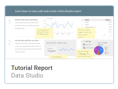 Tutorial Report Data Studio