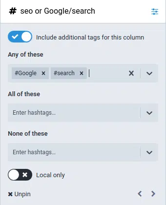 Example Of Combined Hashtag Search