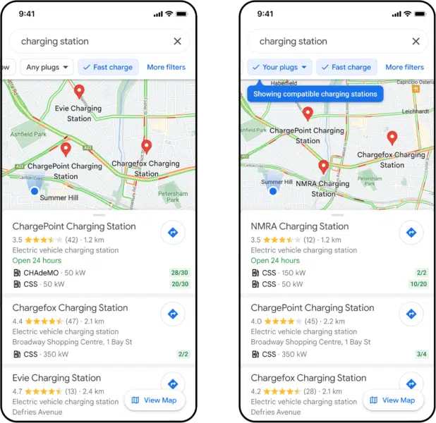 Google Maps Ev Chargers