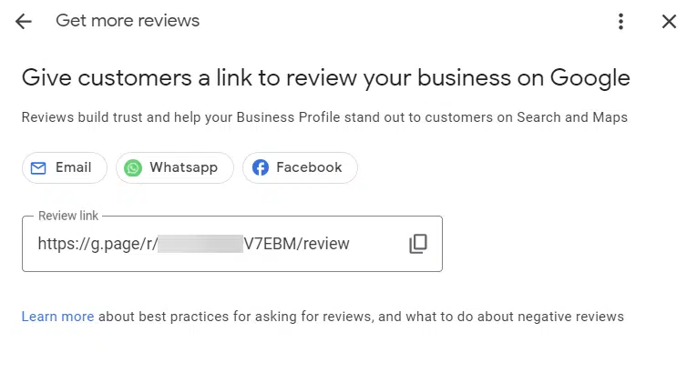 Get more reviews