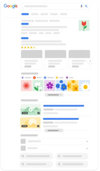 Visual Elements Gallery of Google Search