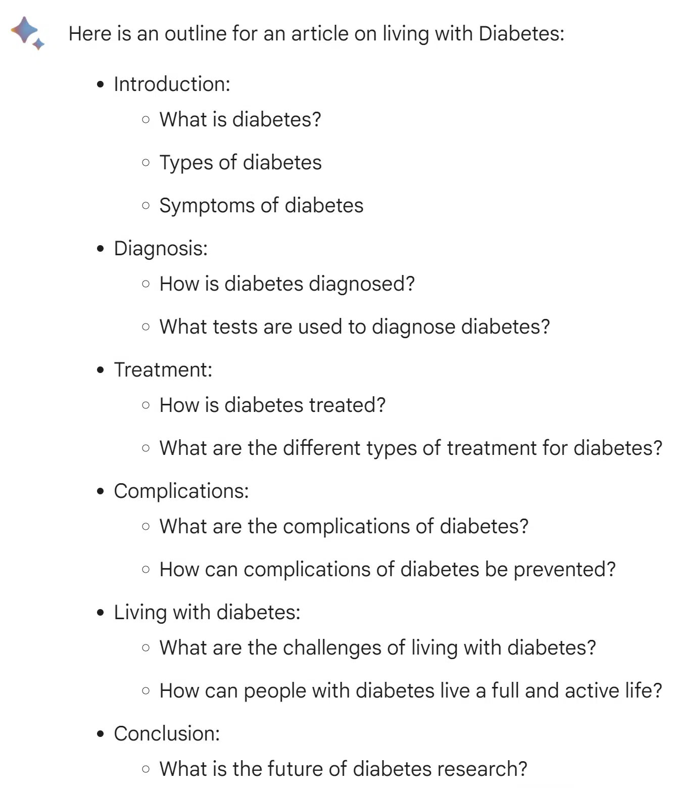 Bard living with diabetes outline