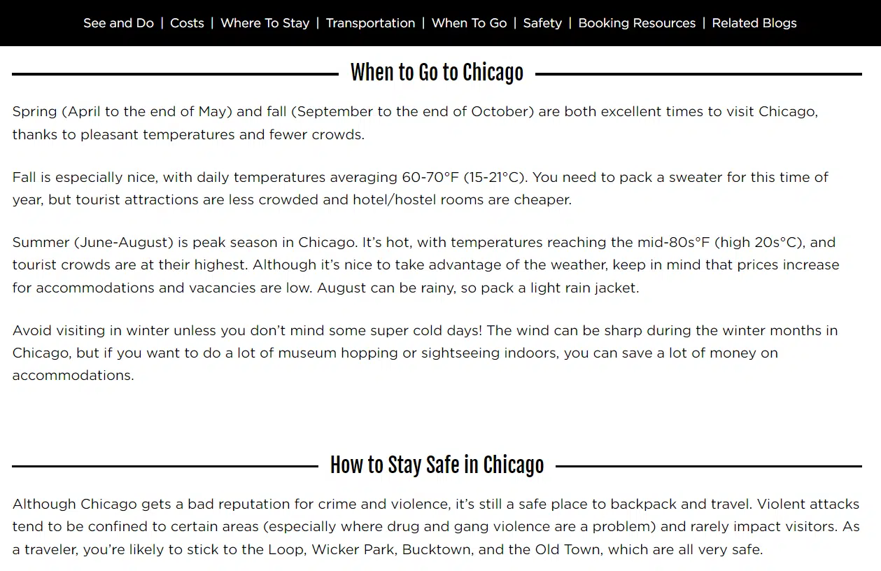 Chicago travel guide