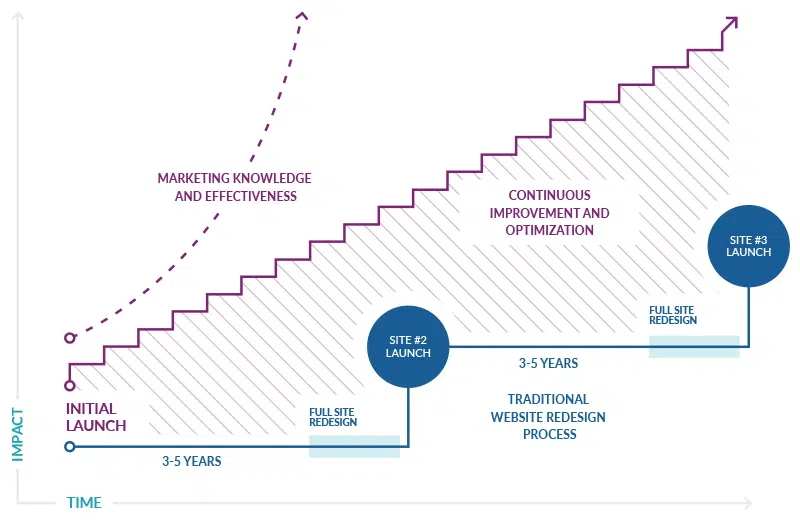 Website launch and redesign timeline