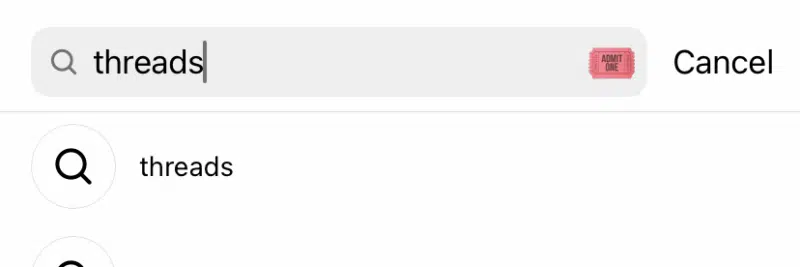 Threads Instagram Search