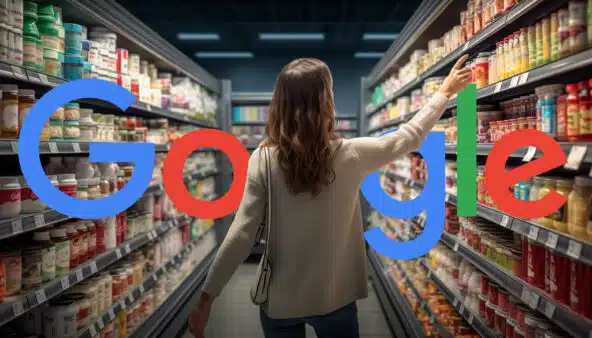 retail-product-shelves-woman-google-logo