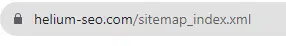 Helium sitemap index