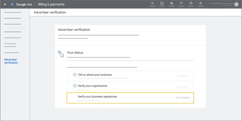 Business Operations Verification