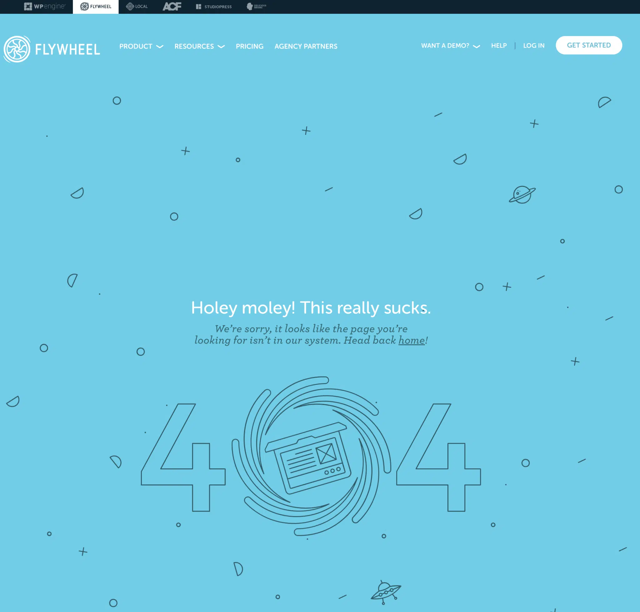 Flywheel 404 page