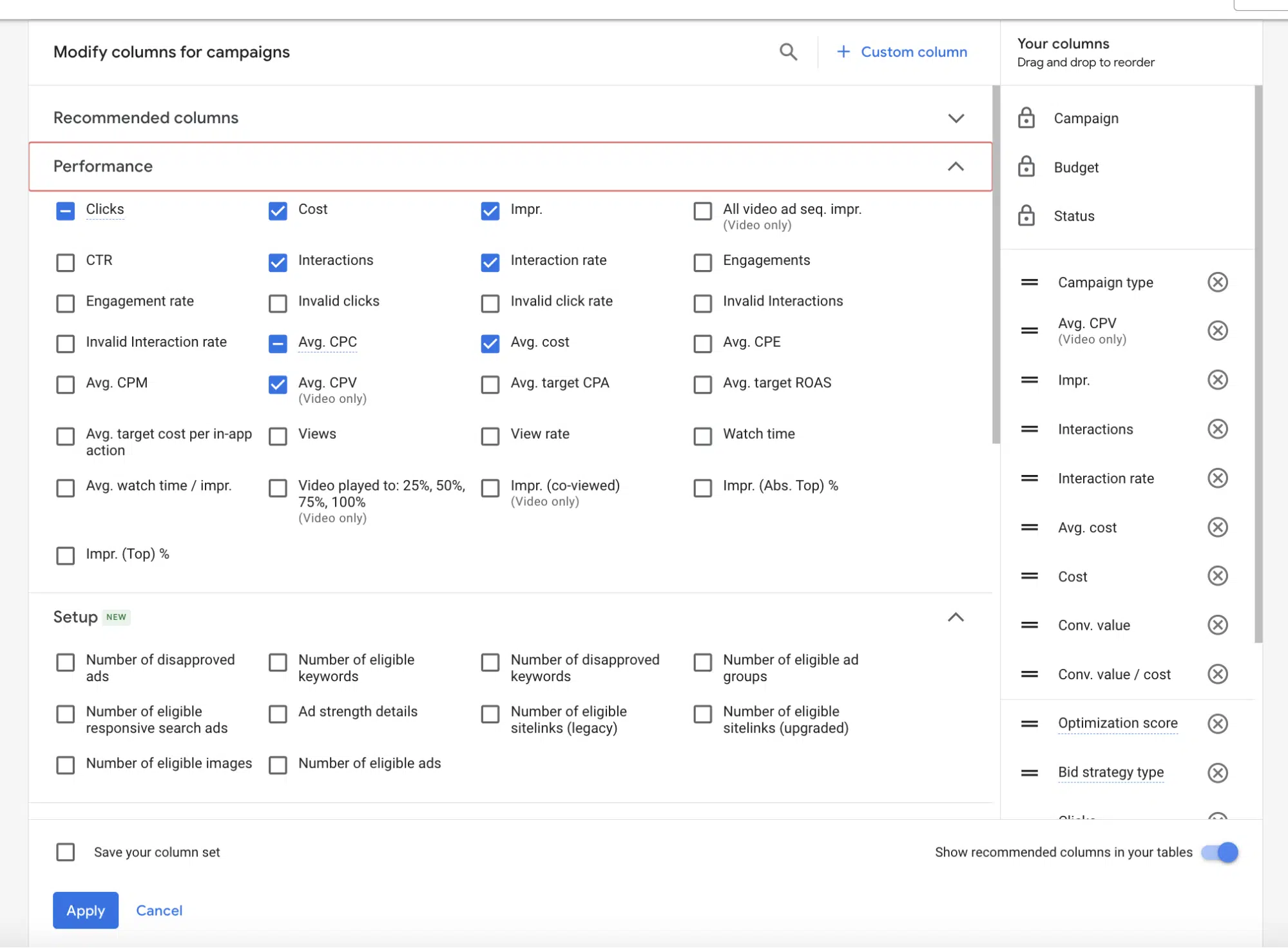 Google Ads Reporting Metrics