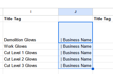 Title tag - Excel 2