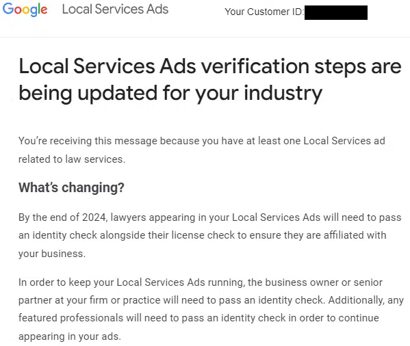 Google Ads Verification