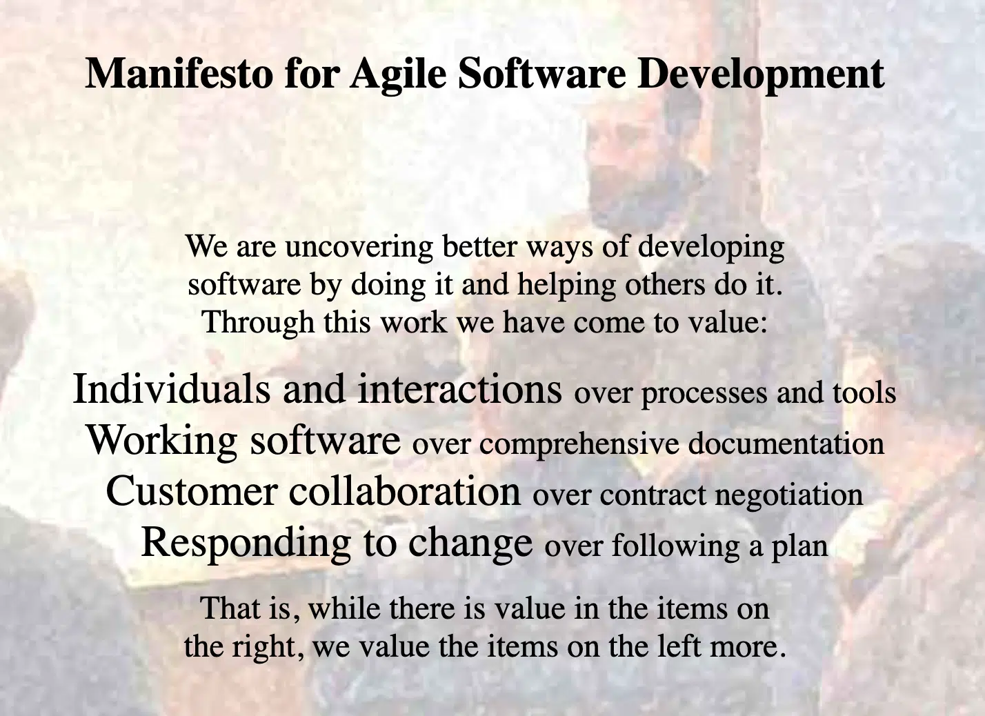 Agile manifesto