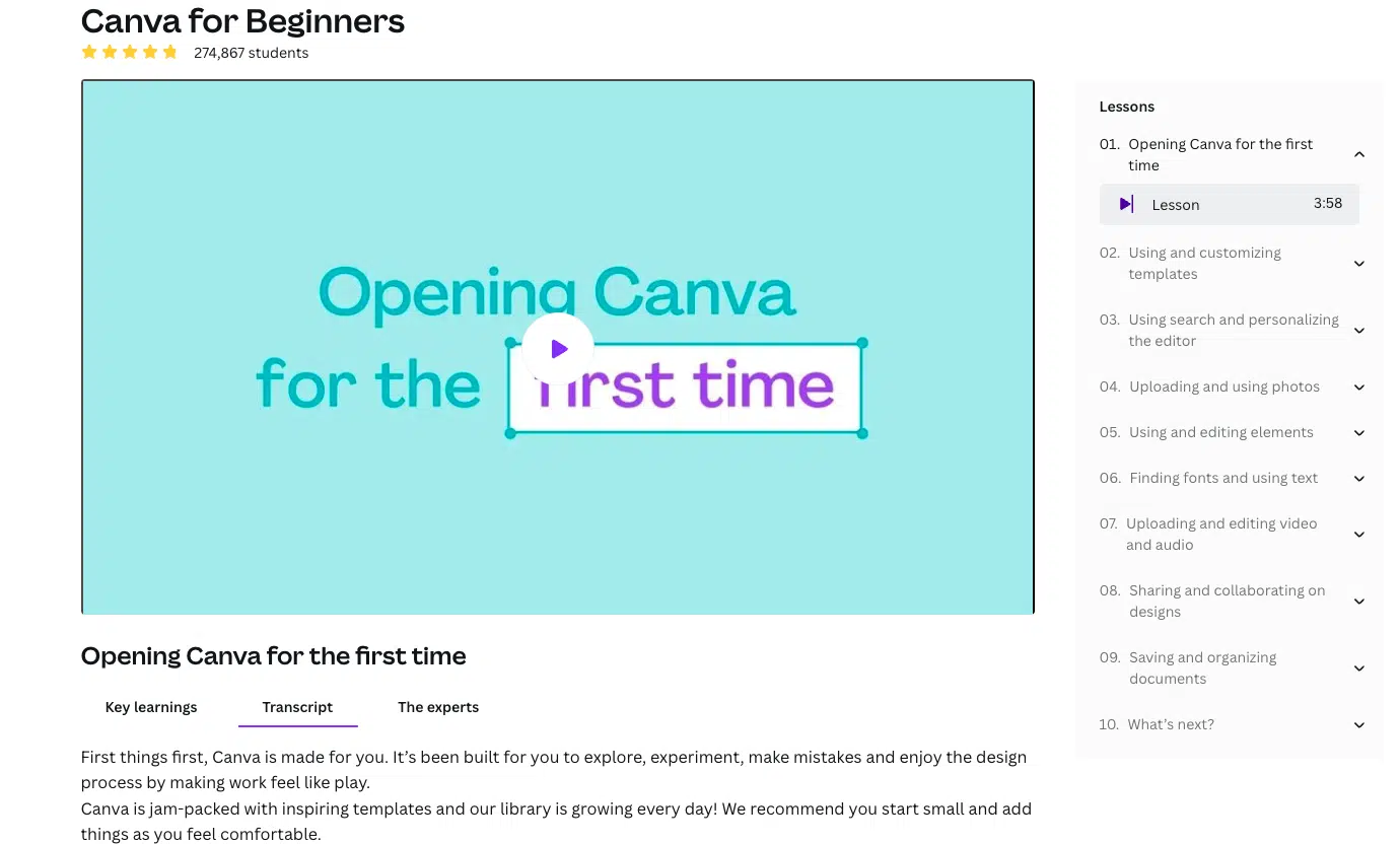 Canva for beginners