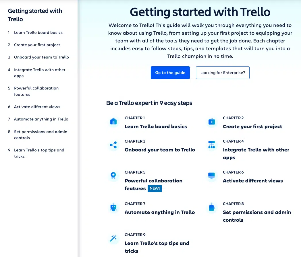 Getting started with Trello