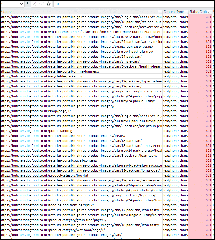 Redirected image addresses from crawl data