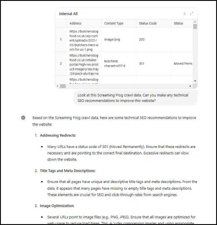 Upload crawl data to GPT-4o 