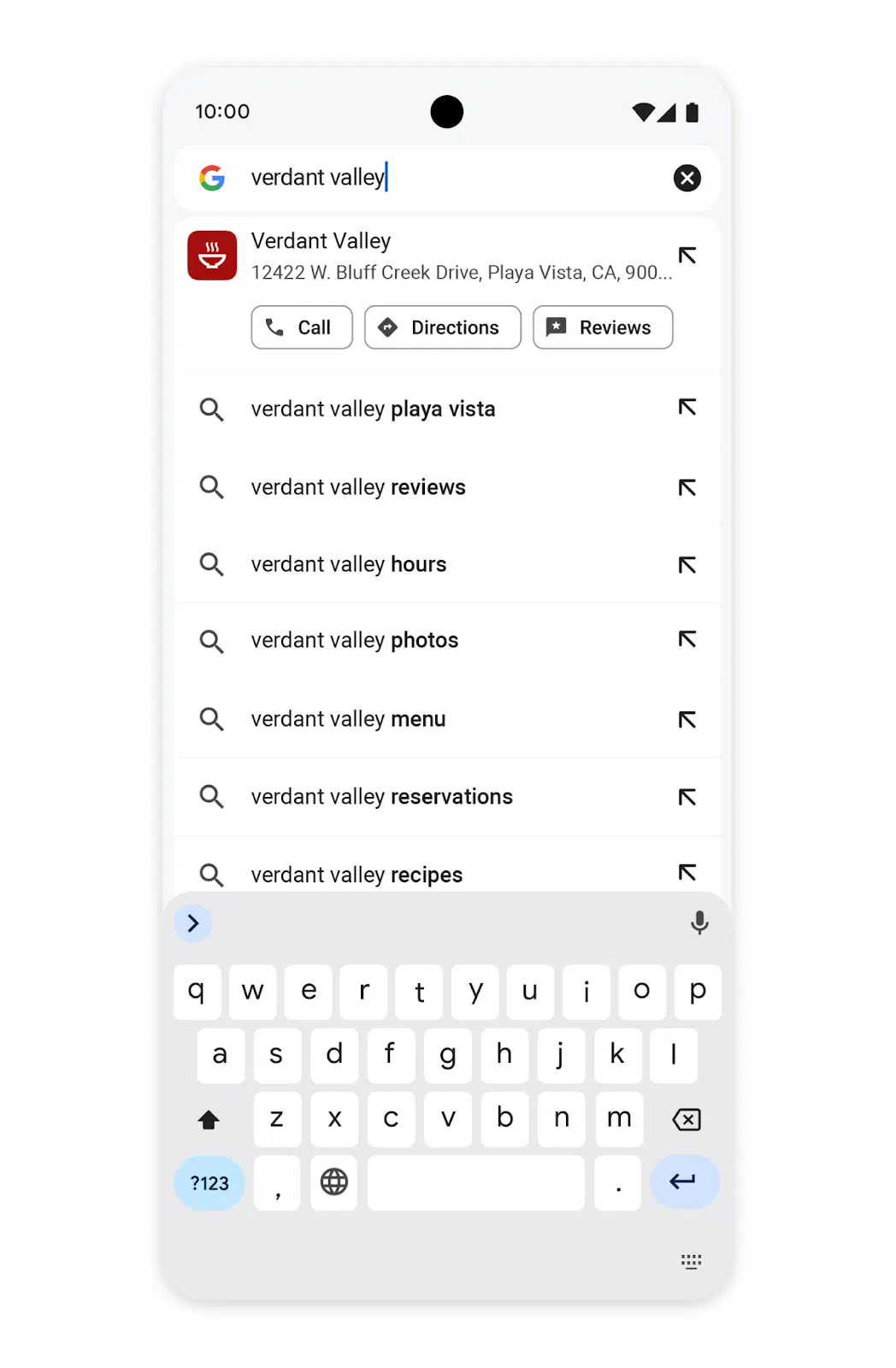 Google Chrome Actions Local