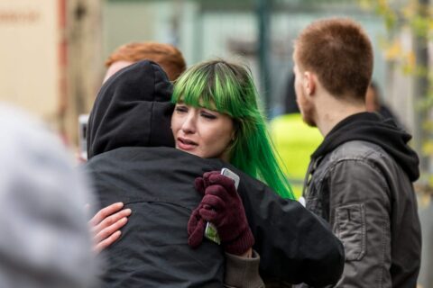 vegan woman protest