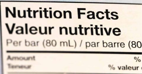 nutrition facts table