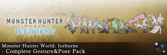 MHW:I - Pacote Completo de Gestos e Poses