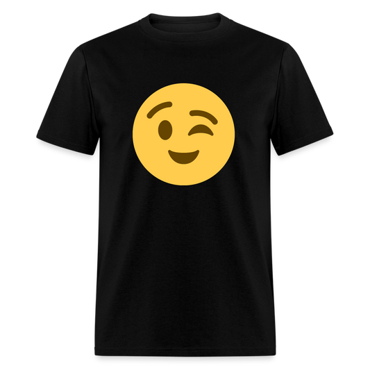 😉 Winking Face (Twemoji) Unisex Classic T-Shirt - black