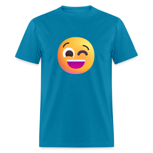 😉 Winking Face (Microsoft Fluent) Unisex Classic T-Shirt - turquoise