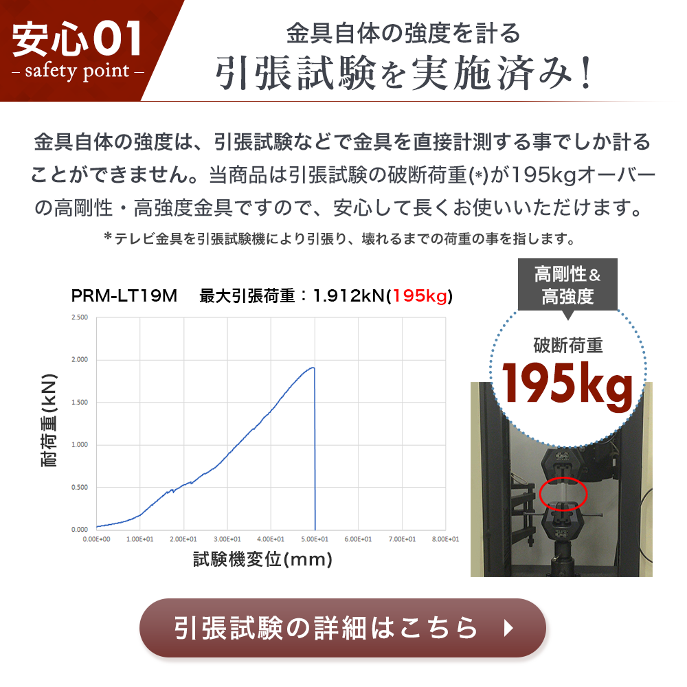 【ブラックのみ予約商品（10月18日前後発送予定）】壁掛けテレビ 金具  tv モニター アーム 式 液晶 上下左右角度調整 フルモーション 大型 PRM-LT19M｜kabeya｜08