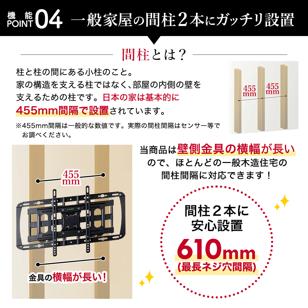 【ブラックのみ予約商品（10月18日前後発送予定）】壁掛けテレビ 金具  tv モニター アーム 式 液晶 上下左右角度調整 フルモーション 大型 PRM-LT19M｜tv-kouji｜18