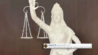 SC Introduces New Lady Of Justice Statue With No Blindfold; Internet Jibes ‘Judiciary Coming Out Of Closet’