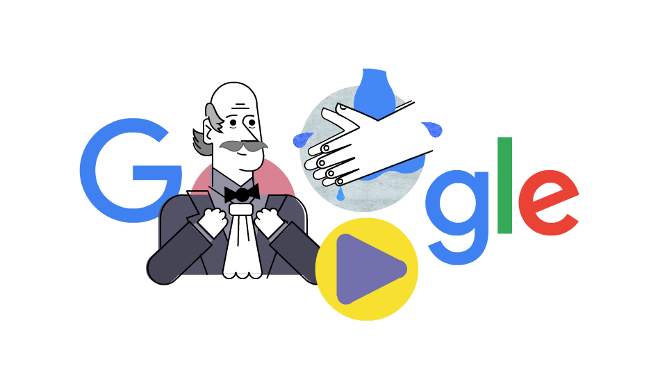 Even the new Google Doodle wants you to wash your hands really, really well