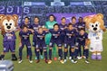 最後の集合写真。写真：茂木あきら（サッカーダイジェスト写真部）