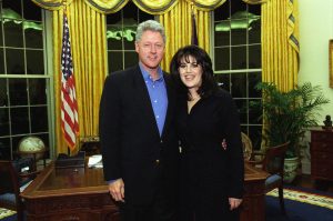 President Bill Clinton and Monica Lewinsky