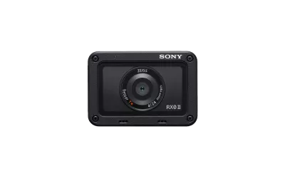 Front view of Sony DSC-RX0M2 camera