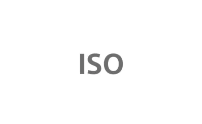 Grey ISO icon