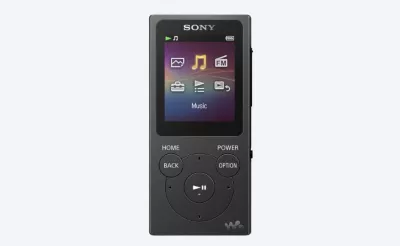 Walkman player on light grey background