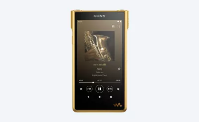 Premium Walkman player on light grey background