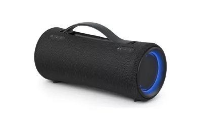 Black Sony portable speaker model