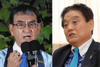 名古屋で演説の河野太郎氏「市長を代えて」　マイナンバー制度巡り、河村たかし市長は反論