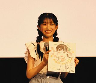 五藤希愛、「癒やされるし感動する映画になっています」舞台あいさつでアピール　アニメ映画『化け猫あんずちゃん』